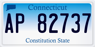 CT license plate AP82737