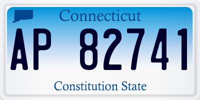 CT license plate AP82741