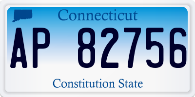 CT license plate AP82756