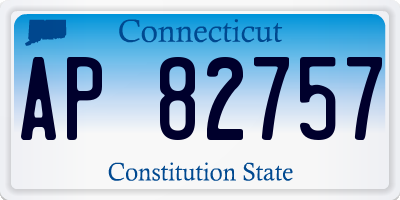 CT license plate AP82757