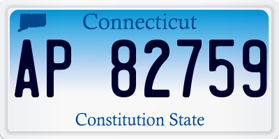 CT license plate AP82759