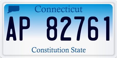 CT license plate AP82761