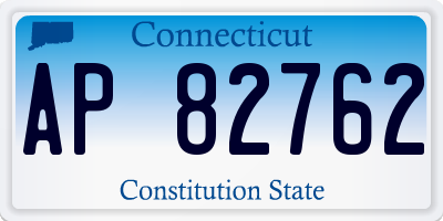 CT license plate AP82762