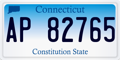 CT license plate AP82765