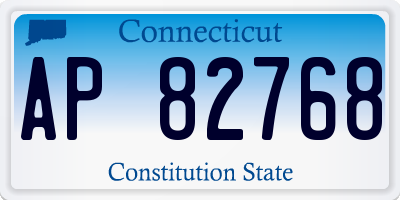 CT license plate AP82768