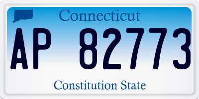 CT license plate AP82773