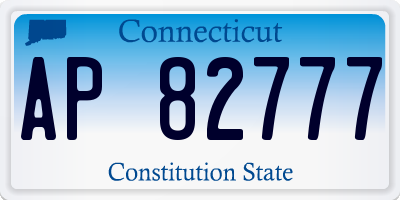 CT license plate AP82777