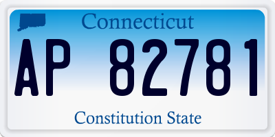 CT license plate AP82781