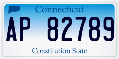 CT license plate AP82789