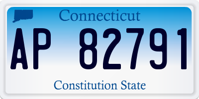CT license plate AP82791