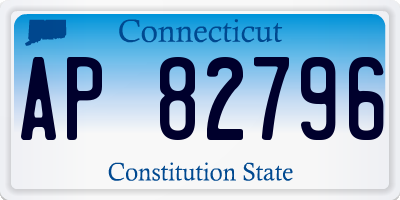 CT license plate AP82796