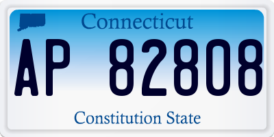 CT license plate AP82808