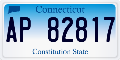CT license plate AP82817