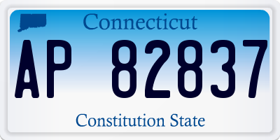 CT license plate AP82837