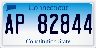 CT license plate AP82844