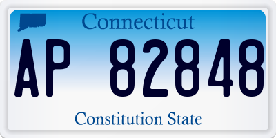 CT license plate AP82848