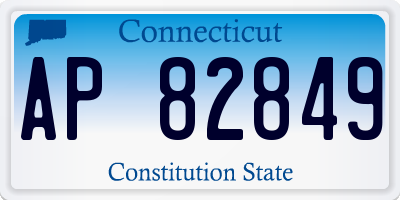 CT license plate AP82849