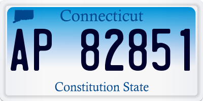 CT license plate AP82851