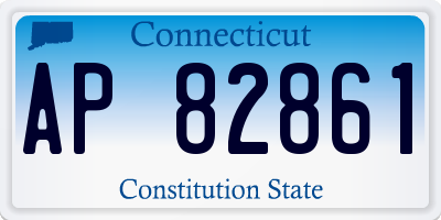 CT license plate AP82861