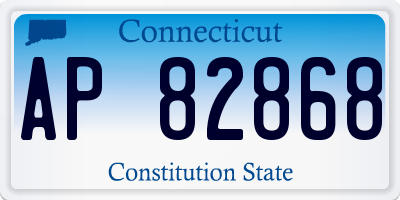 CT license plate AP82868