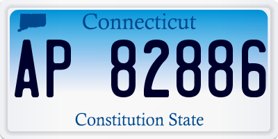 CT license plate AP82886