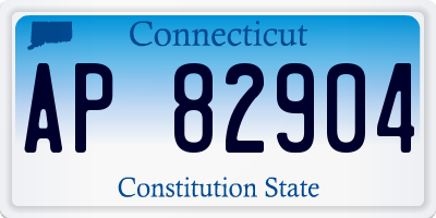 CT license plate AP82904