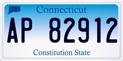 CT license plate AP82912