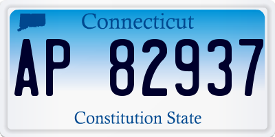 CT license plate AP82937