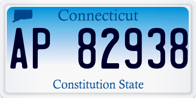 CT license plate AP82938
