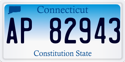 CT license plate AP82943