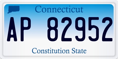 CT license plate AP82952
