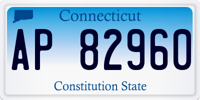 CT license plate AP82960