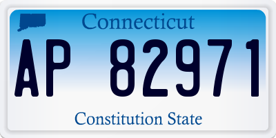 CT license plate AP82971