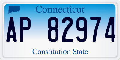 CT license plate AP82974