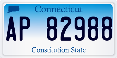 CT license plate AP82988