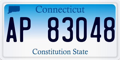 CT license plate AP83048