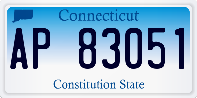 CT license plate AP83051