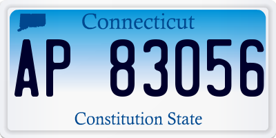 CT license plate AP83056