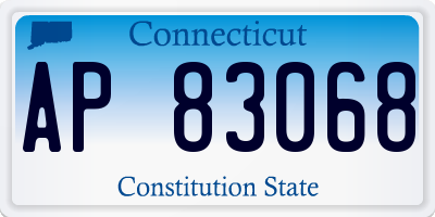 CT license plate AP83068