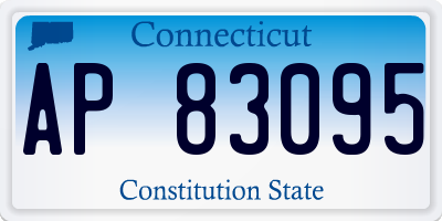 CT license plate AP83095