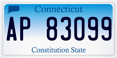 CT license plate AP83099