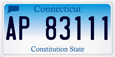 CT license plate AP83111