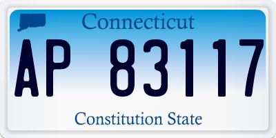 CT license plate AP83117
