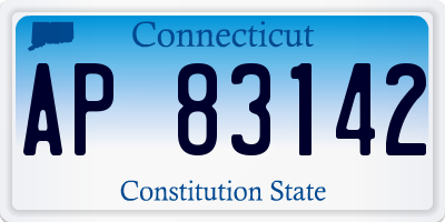 CT license plate AP83142