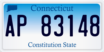 CT license plate AP83148