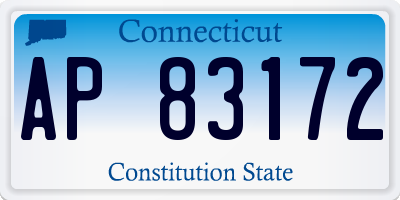 CT license plate AP83172