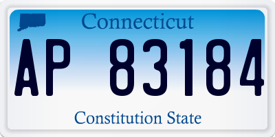 CT license plate AP83184