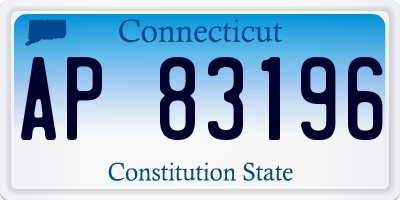 CT license plate AP83196