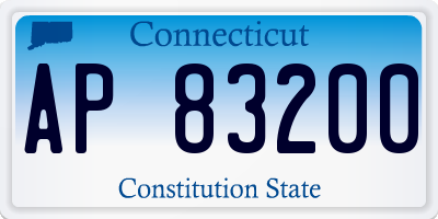 CT license plate AP83200