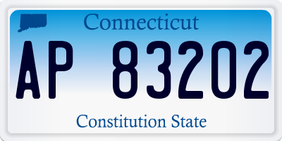 CT license plate AP83202